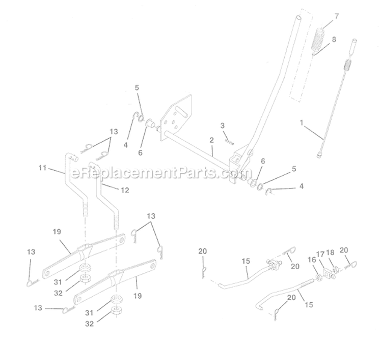 Page I Diagram and Parts List for WE12538F  Weed Eater Lawn Tractor